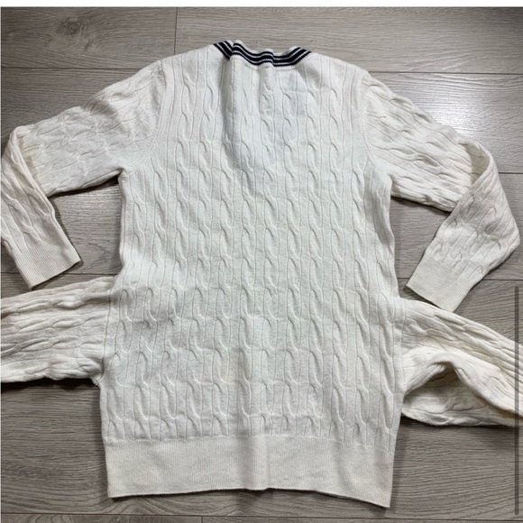 Sandro ECRA Emma Wool Cashmere Tie-Waist Cable-Knit Sweater - Picture 4 of 13